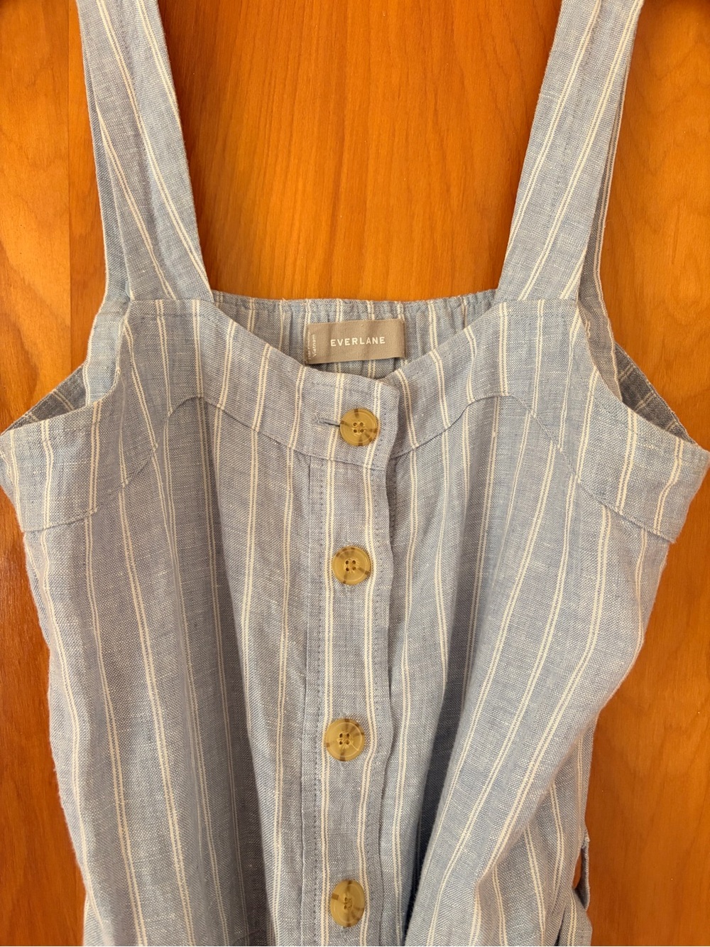 Everlane Linen Tie-Waist Jumpsuit - Picture 6 of 8